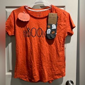 NWT Rae Dun Faboolous Short Sleeve Shirt and Socks Set